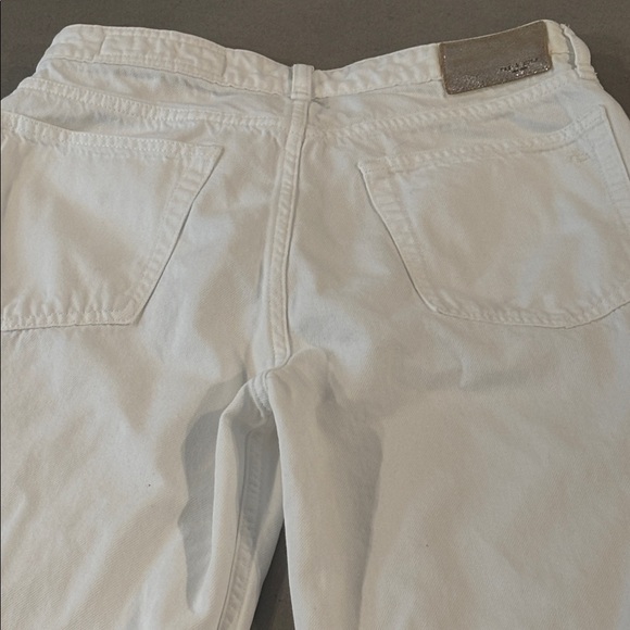 Rag & Bone Featherweight Logan Mid Rise Jeans in Optic White - Picture 7 of 11